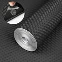 Self Adhesive Shelf Liner, 11.8"W x 78.7"L Contact Paper for Cabinet Black