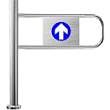 Self-Closing Metal Swing Gate for Supermarkets &amp; Warehouses - Durable Security Door for Access Control &amp; Safety Solutions, Ideal for High-Traffic Areas