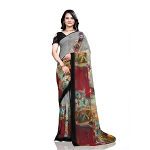 Self design Paithani Georgettesaree1350 Pushpa Coffee pt