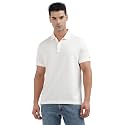 Self-Design Regular-Fit Cotton Polo T-Shirt