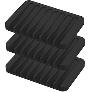 Self Draining Soap Dishes 3 Pcs Silicone