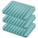 Self Draining Soap Dishes 3 Pcs Silicone