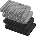 Self Draining Soap Dishes 4 Pcs Silicone