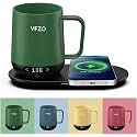 Self Heating Coffee Mug,High-Capacity- 12 oz, 180 Min Battery Life, Smart Heated Coffee Mug，Smart Mug, Simple Temperature Control Operation, Gifts for Family Members (Turquoise 12oz)
