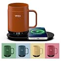 Self Heating Coffee Mug,High-Capacity- 16 oz, 180 Min Battery Life, Smart Heated Coffee Mug，Smart Mug, Simple Temperature Control Operation, Gifts for Family Members (Orange 16oz)