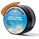 Self Tanner Cream for Body & Face - Natural Dark Sunless Tanning Lotion, Streak-Free & Quick Dry - Vegan Cruelty, Free Fake Tan & Quick Tan for Natural-Looking for Men & Women