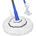 Self Wringing Mop Microfiber Twist Mop for Floor Cleaning, String Wet Floor Mops with Wringer Long Handled for Hardwood Vinyl, Tile, Commercial Household Clean,Safe on All Floors Types