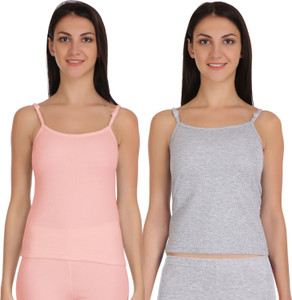 Selfcare Spaghetti Square Neck Women Top Thermal