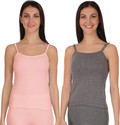 Selfcare Spaghetti Square Neck Women Top Thermal