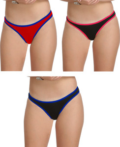 selfcare pack of 3 women bikini multicolor panty