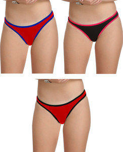 selfcare pack of 3 women bikini multicolor panty