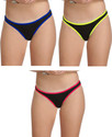 Selfcare Pack of 3 Women Bikini Multicolor Panty