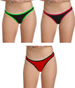 Selfcare Pack of 3 Women Bikini Multicolor Panty