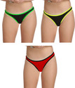 Selfcare Pack of 3 Women Bikini Multicolor Panty