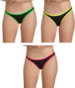 Selfcare Pack of 3 Women Bikini Multicolor Panty