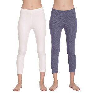 selfcare women cotton blend thermal pyjama set pack of 2 sw0441-xxl white blue