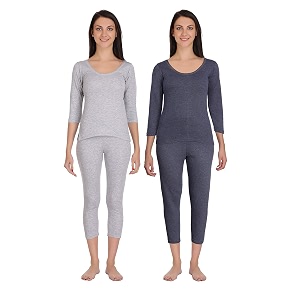 Selfcare Women Poly Cotton Thermal Top and