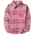 SELINK Girls Long Sleeve Flannel Buffalo Plaid Button Down Shirt