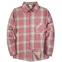 SELINK Girls Long Sleeve Flannel Buffalo Plaid Button Down Shirt