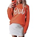 SELINK Women's Holiday Sweater Crew Neck Print Casual Long Sleeve Pullover