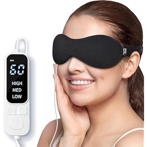 sellastic premium heated eye mask for dry eyessinusmigrainesleeping  usb heating wired eye care mask with 3 temperature amp 4 time controlsleep mask stress relief relax eye strainpuffywarm compress for eyes
