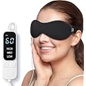 SELLASTIC Premium Heated Eye Mask for Dry Eyes,Sinus,Migraine,Sleeping | USB Heating Wired Eye Care Mask with 3 Temperature & 4 Time Control,Sleep Mask Stress Relief Relax Eye Strain,Puffy,Warm Compress for Eyes