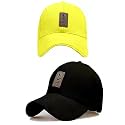 SELLORIA Acrylic Brand A Adjustable Unisex Cap Quick Drying Sun Hat For Activites Sports Baseball Hat For Men And Women's Freesize (Pack Of 2) Any Age