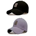 SELLORIA Acrylic Brand A Adjustable Unisex Cap Quick Drying Sun Hat For Activites Sports Baseball Hat For Men And Women's Freesize (Pack Of 2) Any Age