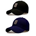 SELLORIA Acrylic Brand A Adjustable Unisex Cap Quick Drying Sun Hat For Activites Sports Baseball Hat For Men And Women's Freesize (Pack Of 2) Any Age