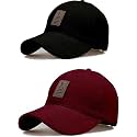 SELLORIA A Brand Soft Cotton Adjustable Unisex Cap for Men and Women Freesize Baseball Caps (Pack of 2)