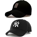 SELLORIA A Brand Soft Cotton Adjustable Unisex Cap for Men and Women Freesize Baseball Caps (Pack of 2)