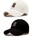 SELLORIA A Brand Soft Cotton Adjustable Unisex Cap for Men and Women Freesize Baseball Caps (Pack of 2)