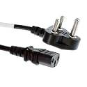 SellZone 3 PIN Plug AC Desktop IEC60320 C13 Heavy Duty Power Cable Cord for Desktop PC Computer Scanner Printer Server LED LCD TV Monitor (Pack of 10, 1.2 Metre)