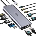 Selore USB C Docking Station Dual Monitor 13 in 1 USB-C Multiport Adapter