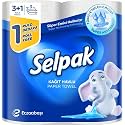 SELPAK Paper Towel Tissue Kitchen Roll 3 Ply 3 +1 Roll Free on Promo Pack