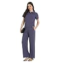 Selvia Solid Two-Piece Co-Ord Set for Women