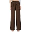 Selvia Women39s Brown Solid Trouser with Pocket