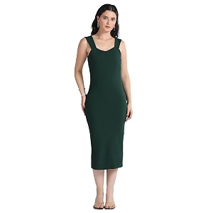 Selvia Womens Calf Length Western Dress Stylish