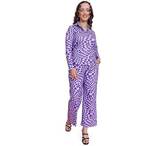 selvia women39s polyester co-ords set