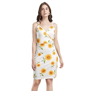 Selvia Womens Lycra Bodycon Mini Dress