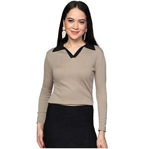 Selvia Womens Trendy Ragular Fit Western Top