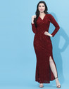 Selvia Women Bodycon Red Knee Length Dress