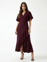 Selvia Women Fit and Flare Purple Ankle