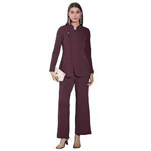 Selvia Womens Full Sleeve Blazer Top with