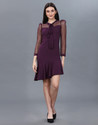 Selvia Women Sheath Maroon Mini/Short Dress