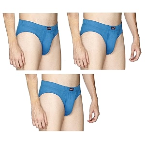 Semantic Mens Solid Cotton Brief Underwear -