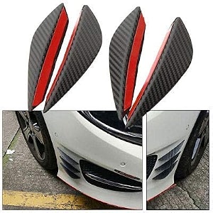 semaphore 4pcs air knife carbon auto front bumper protector lip splitter styling compatible with skodda kodiaq