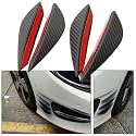 Semaphore 4Pcs Air Knife Carbon Auto Front Bumper Protector Lip Splitter Styling (compatible with Daewo Nexia)