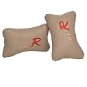 Semaphore Auto Head Neck Rest Cushion Relax Neck Support Headrest Comfortable Soft Pillows for Travel Car Seat & Home(Beige) for Foard FigGo Aspire