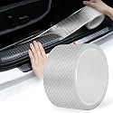 SEMAPHORE Car Door Edge Anti-Collision Scratch Cover Protector 5D Carbon Fiber Self-Adhesive Tape(White) 5metre x 5cm Compatible with Volkswagan Jetta